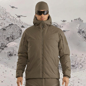 <b>Mens</b> Tactical Thin Sporty <b>Waterproof</b> Canvas Puffer <b>Jacket</b> Zipper Windproof Eco-Friendly Breathable Winter Outdoor Warm - Product Image 2