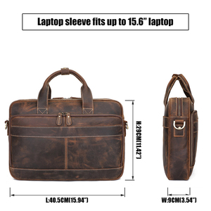 J.<span class=keywords><strong>M</strong></span>.D Grosir MOQ Rendah Kapasitas Besar Dua Penggunaan Bisnis Tas Bahu Vintage Pria Tas Laptop Tas Kulit Tas - Product Image 2