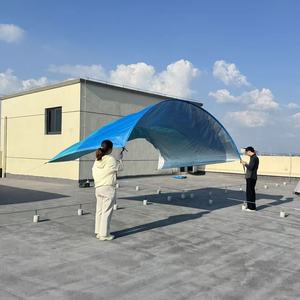 Gazebo da Spiaggia Impermeabile UPF50 con Pali in Alluminio e Corde di Ancoraggio, Tessuto Argentato 2000mmH2O, Tenda Parasole per 5 Adulti - Product Image 4