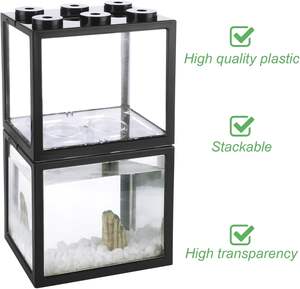 Mini peces ecológicos al por mayor con iluminación LED USB, transparentes, de plástico, pequeños, para exhibición en oficinas - Product Image 4