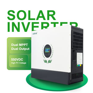 Convertisseur solaire hybride 12KW 48V à double MPPT personnalisé 550VDC 27A*2 double sortie 52.2A hors réseau pour système d'énergie domestique - Product Image 1