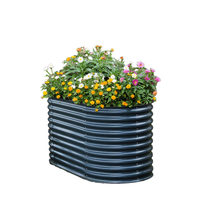 Petit kit de pot de plantes en métal décor intérieur pépinière Bon Sai-extérieur maison cour jardinage jardin surélevé lit Pot de fleur fonction