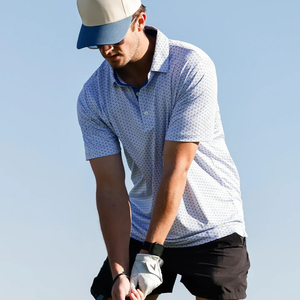 Camisetas Polo Holgadas Personalizadas con Estampado por Sublimación OEM, Elásticas en 4 Direcciones, Cómodas, 80% Nailon, 20% Elastano, Ropa de Golf para Hombre - Product Image 1