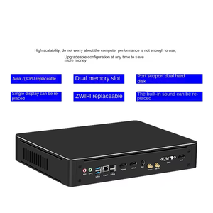 Gaming Mini <strong>PC</strong> with Intel i7 6700 GTX1050 4G Graphics Dual Display Fanless WiFi Optional Windows 10 &amp; <strong>Linux</strong> OS Plug Type CN - Product Image 3