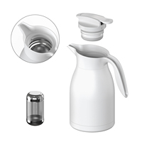 Carafe à café thermique de 50oz Thermos à café isolé Pot à café à double paroi en acier inoxydable
