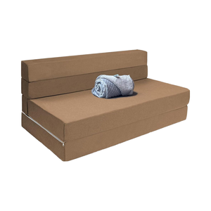 Dareko Bộ nhớ bọt cắt Sofa giường + màu xám lông cừu Chăn 3D lưới 4 có thể gập lại gấp nệm sofa giường bọt gấp ra sofa - Product Image 2