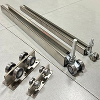 Rail de suspension C30 en fer galvanisé pour porte coulissante d'usine, roulement à billes en acier inoxydable C50 pour porte coulissante, câble de porte coulissante Foshan