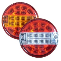 Feu arrière LED Hamburger pour camion, remorque, châssis, camping-car, 12-24V, universel, rond, feu de position arrière