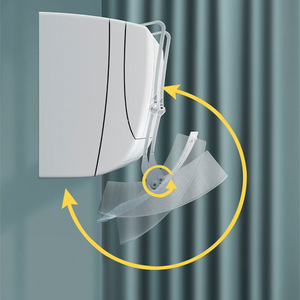 Deflector de viento para aire acondicionado, deflector universal de plástico con estampado de Panda para unidad montada en la pared, fácil instalación sin herramientas - Product Image 3