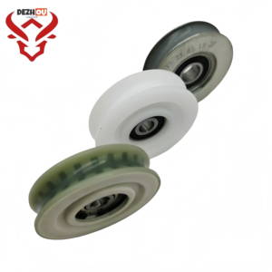Rouleau de suspension de porte d'ascenseur Thysseen S8 K8, rainure ronde, diamètre 70 mm, épaisseur 17 mm avec roulement 6200, pièces de rechange pour ascenseur - Product Image 1