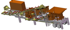 40-60tph Móvil Trituradora de mandíbula y trituradora de impacto planta de trituración y cribado móvil portátil trituradora de piedra - Product Image 2