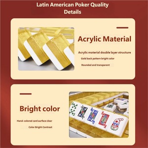 ชุดไพ่นกกระจอกลาตินอเมริกันคุณภาพเยี่ยม 120 แผ่น สำหรับการสังสรรค์ครอบครัวในมาเลเซียและสิงคโปร์ - Product Image 2