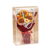 Vente en gros usine : Bouquet de tournesols artificiels en peluche faits main, petit cadeau créatif pour la Fête des Mères et Thanksgiving