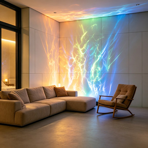 <span class=keywords><strong>Projecteur</strong></span> d'ondes d'eau dynamique 3D RGBW 80W pour intérieur, <span class=keywords><strong>lampe</strong></span> LED linéaire à effet de vague pour salon, hôtel, KTV, <span class=keywords><strong>piscine</strong></span>, éclairage décoratif - Product Image 3