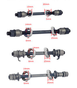Essieu de <span class=keywords><strong>moyeu</strong></span> <span class=keywords><strong>avant</strong></span> et arrière de vélo résistant à la corrosion essieu de <span class=keywords><strong>moyeu</strong></span> de <span class=keywords><strong>roue</strong></span> de vélo pièces de rechange taille standard <span class=keywords><strong>VTT</strong></span> essieu solide - Product Image 5