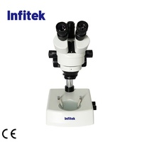 Infitek Magnification 7x-45x Trinocular Stereo/Stereoscopic Microscope with CE