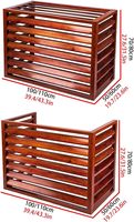 Conception personnalisée, moderne, protection de la vie privée en extérieur, imperméable, découpe laser 3D, couverture de climatiseur en aluminium pour hôtel