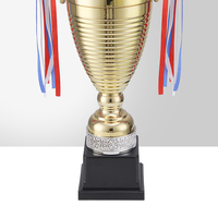 JZ 25 pouces grand trophée en métal coupe trophée en métal pour le football football matches sportifs compétitions pour honorer les réalisations