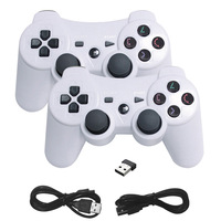 Manette de jeu sans fil rechargeable 2,4 G en gros, double joystick, prise en charge de la vibration, PC, Android, TV Box, téléphones mobiles, iOS via