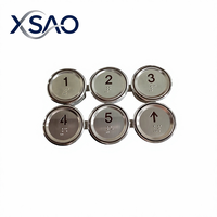Pièces détachées pour ascenseurs XSAO AK-29B Bouton poussoir d'ascenseur en braille Bouton d'appel rond pour ascenseur