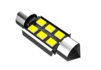 Ampoules LED à double pointe 31/36/39/41mm, 2835 6SMD, décodage Canbus, éclairage de lecture et de plaque d'immatriculation pour voiture, vente chaude