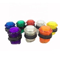 Boutons d'arcade professionnels 5v 12v Pie, boutons blancs et oranges, 28 mm, LED violet
