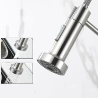 Promotion : Robinet de douche mural rotatif à poignée brossée, compatible avec les supports de douche, pour hôtels et cuisines, haute pression, économie d'eau