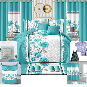 Juego de Dormitorio de Lujo con Cortinas Cubrecamas y Sábanas de Alta Calidad para el Hogar, de Haití, <span class=keywords><strong>Florida</strong></span> y República Dominicana - Product Image 4