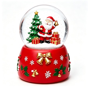 Figura de Dibujos Animados Navideños de Resina, Bola de Agua Decorativa para Mesa de Navidad, Globo de Nieve, Recuerdo Navideño, Regalo para las Fiestas - Product Image 6