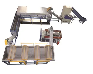 Automatic New Plastic Recycling Machine , PP PE Film Bag Woven-Bag Washing Line