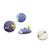Épingles personnalisées au design vintage créatif, badges personnalisés aux formes originales et épingles commémoratives laquées sur mesure