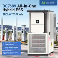 Armoire de batterie haute tension compatible avec l'onduleur hybride JApower Deye 100kW 230kWh, étanche IP65, stockage commercial LiFePO4