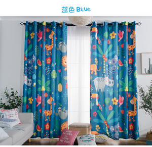 ผ้าม่านลายการ์ตูนสัตว์แฟชั่นใหม่ปี <span class=keywords><strong>2021</strong></span> สำหรับห้องนั่งเล่นและห้องนอน - Product Image 2