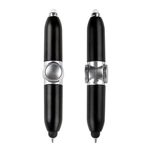 Mini Fidget Spinner LED Multifonction Unique 3-en-1 avec Stylet et Stylo Bille en Plastique, Personnalisable avec Logo Imprimé, Idéal Cadeau pour Enfants - Product Image 5