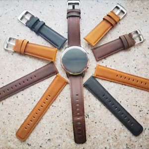 <span class=keywords><strong>Correa</strong></span> de <span class=keywords><strong>cuero</strong></span> genuino de lujo de liberación rápida de 20mm y 22mm para <span class=keywords><strong>Samsung</strong></span> <span class=keywords><strong>Gear</strong></span> <span class=keywords><strong>S3</strong></span> <span class=keywords><strong>Frontier</strong></span>/Galaxy Watch 46mm/Galaxy Watch 3 - Product Image 1