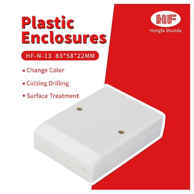 IP54 ABS Control Box Enclosure 83x58x22mm Dimensions Powder Coated Surface Custom Electrical Housing Industrial Electric PCB