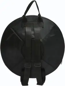 डी माइनर में "लार्क म्यूजिक" हैंडपैन 9 नोट्स स्टील हैंड ड्रम + सॉफ्ट हैंड पैन बैग (22.8" (58 सेमी), काला (डी माइनर)