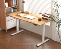 Nouveau modèle ergonomique de bureau électrique deux étages jambes moteur unique hauteur réglable table chargement 60kgs pour le bureau