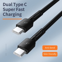 Connecteurs IP 15 A5-CC Câble de données USB intelligent PD 65W Charge rapide Type C Type C 1M Câble de téléphone portable en PVC Cuivre pur
