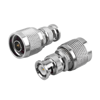 Connecteur coaxial RF BNC mâle vers N mâle, adaptateur 50 ohms en cuivre pur, faible perte 1.15 VSWR DC-6GHz pour équipement de communication RF
