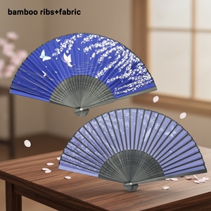 Éventail pliant personnalisé avec logo, en bois et papier, artisanat en bambou, idéal pour les activités promotionnelles et publicitaires - Product Image 1