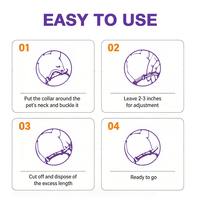 OEM ODM Lavender Scented Pet Calming Collar Customized Soothing Strap for Dog Stress Relief Stop Barking Separation