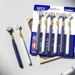 Oralgos <span class=keywords><strong>Brosse</strong></span> à dents à trois faces Poils souples Adulte Home Pack 360 ° Clean <span class=keywords><strong>Oral</strong></span> Hygiene Tête de <span class=keywords><strong>brosse</strong></span> incurvée <span class=keywords><strong>3D</strong></span> DB206A - Product Image 6