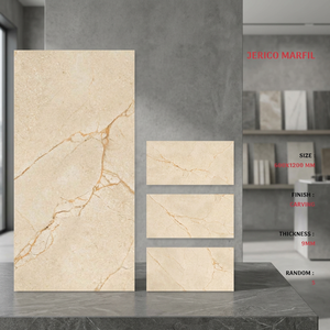 Jerico Marfil Marble Look Porcelain Tiles 24x48 Inch Glazed <b>Floor</b> Wall for Premium Interior Projects - Product Image 1
