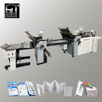 Machine à plier le papier grand format à alimentation par aspiration haute vitesse T780 avec pompe à engrenages Schneider & Omron pour dépliants et inserts d'emballage