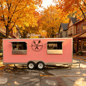Fast Sandwich Trailer USA Ice Cream Food Truck Festival Coffee CE Catering <b>Cart</b> - Product Image 4