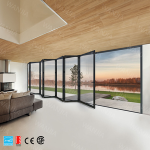 WANJIA <span class=keywords><strong>Porte</strong></span> patio pliante en aluminium <span class=keywords><strong>Porte</strong></span> pliante en verre extérieure insonorisée <span class=keywords><strong>Porte</strong></span> <span class=keywords><strong>accordéon</strong></span> de maison - Product Image 3