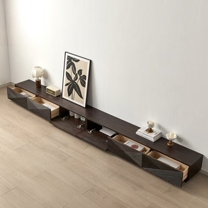 Console <span class=keywords><strong>TV</strong></span> de style français moderne d'inspiration antique avec grand <span class=keywords><strong>meuble</strong></span> de rangement multimédia - Product Image 6