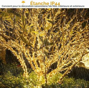 VANTUR Customizable Length Copper LED Firefly Fairy Twinkle String <b>Lights</b> with IP65 Rating for <b>Outdoor</b> <b>Christmas</b> <b>Decoration</b> - Product Image 2