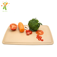 Planche à découper en fibre de cosse de riz antibactérienne et anti-moisissure, planche à découper pliable, ensemble de planche à découper de luxe